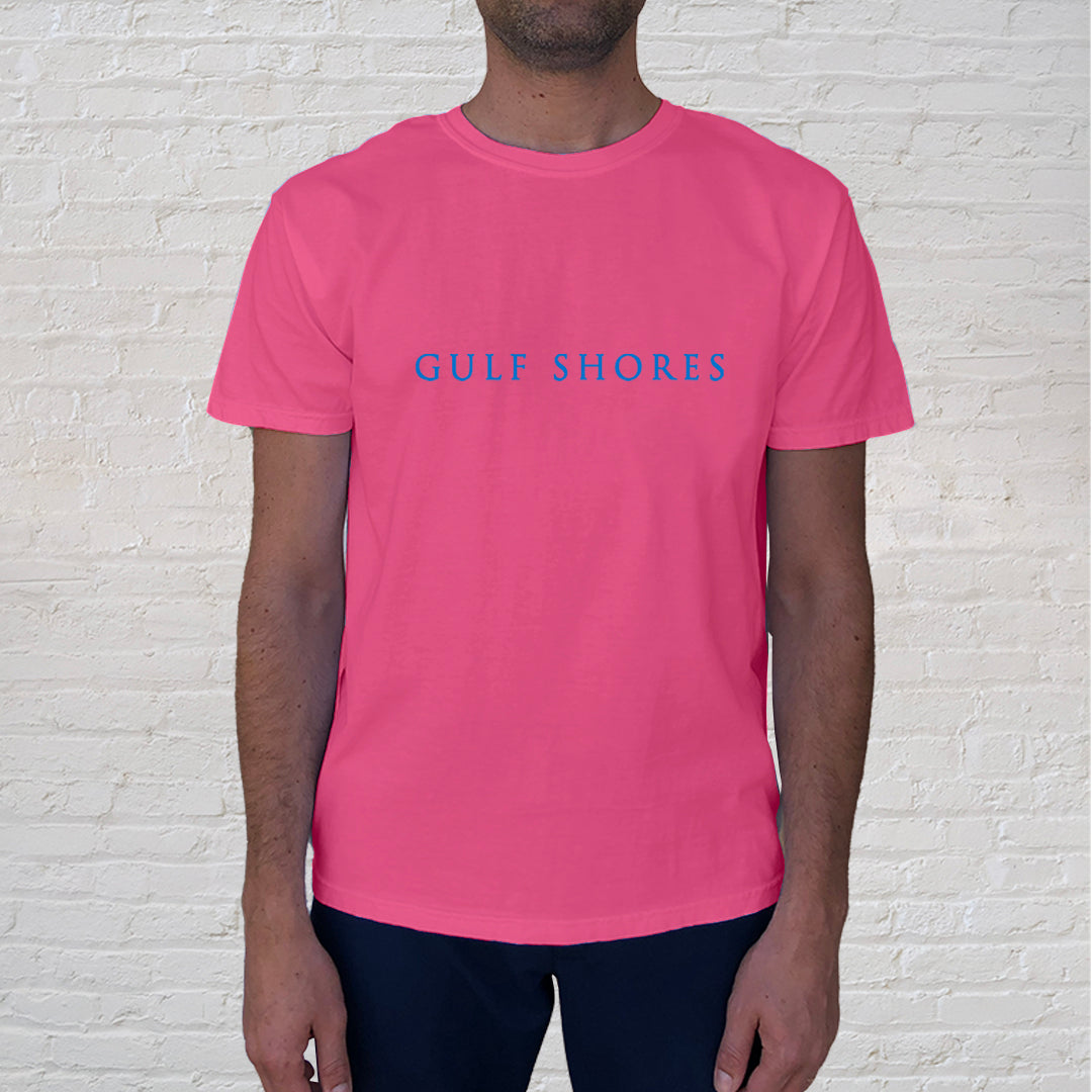 Gulf Shores Short Sleeve Neon Pink Original Oyster House Trading 