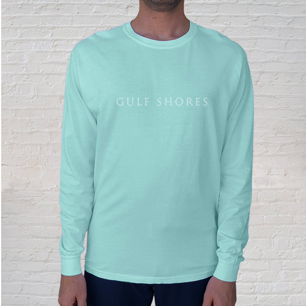 Gulf Shores Long Sleeve - Chalky Mint / White Logo