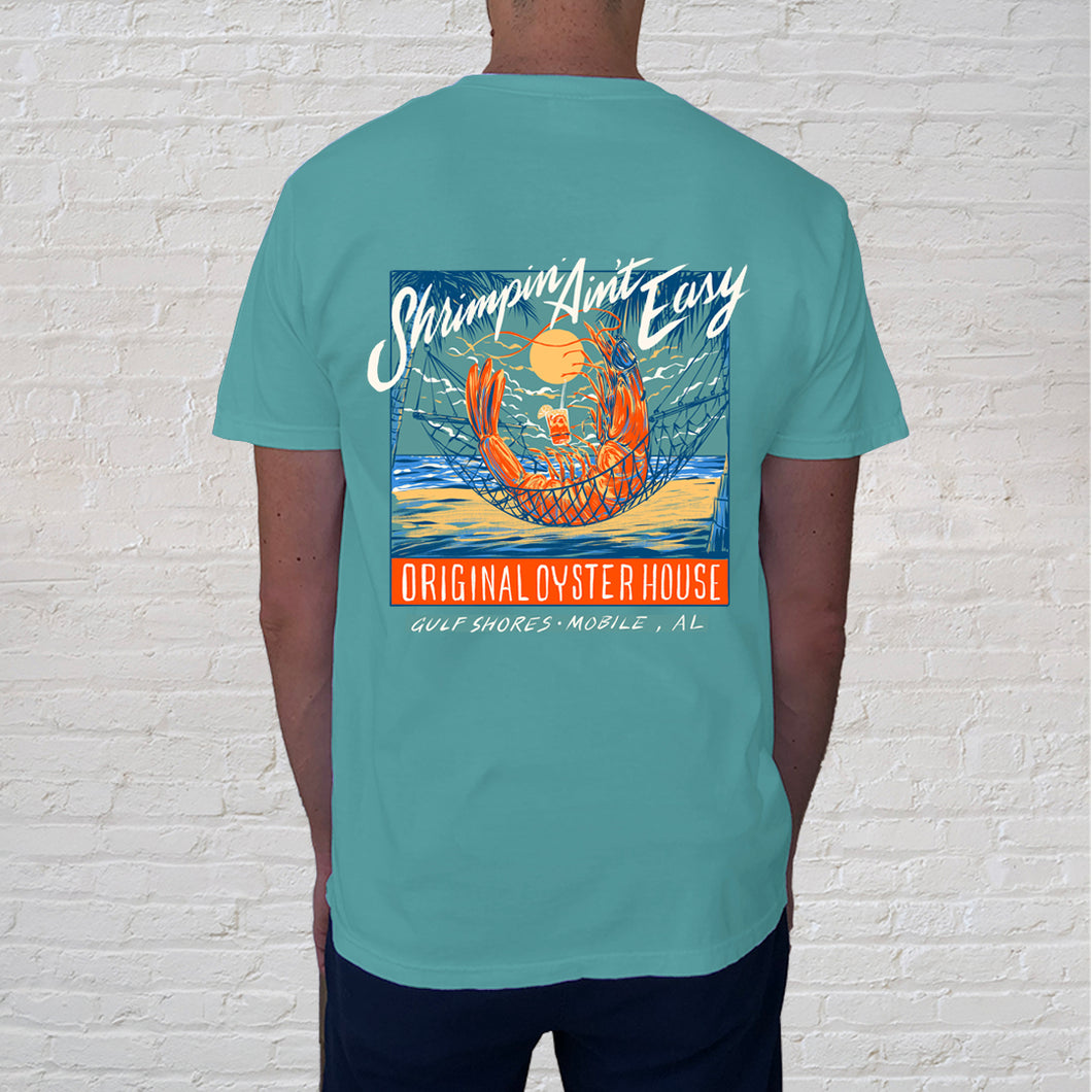 Back of t-shirt design | With Gulf Shores being home of the National Shrimp Festival and avid shrimpers all around, we had to feature a great 